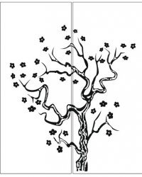 Пескоструйный рисунок Дерево 241